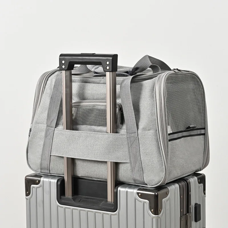 

Foldable Breathable Transparent Pet Crate Carrier Portable Outdoor Handheld Shoulder Crossbody Dog Cat Bag with Adjustable Strap