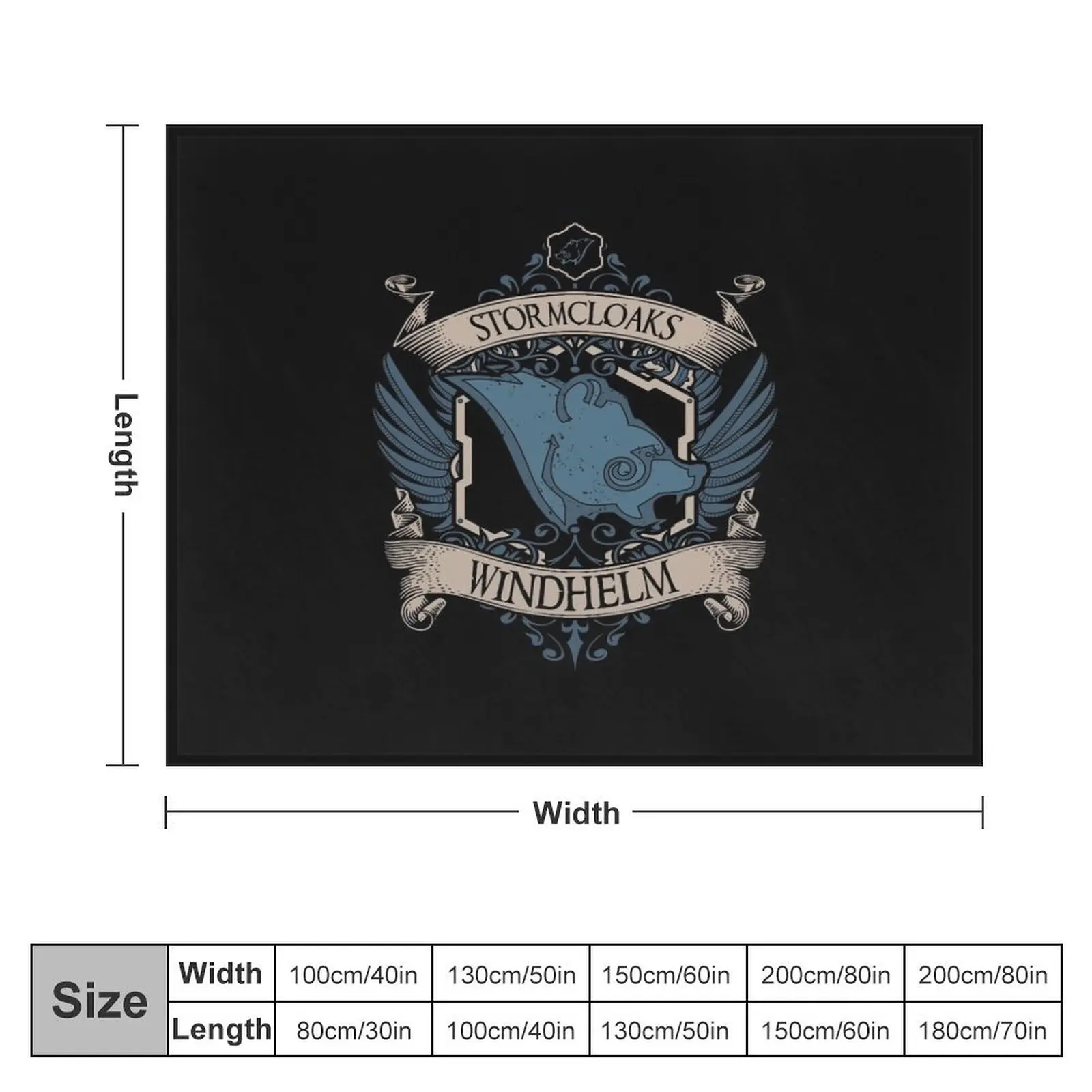 Stormcloaks - Windhelm Throw Blanket christmas gifts Large Giant Sofa Blankets