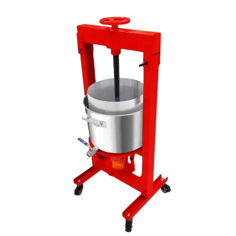 22L Press Machine Commercial Honey Press Oil Residue Press Machine Wine Lees  Medicine Vegetable Filling Juicer