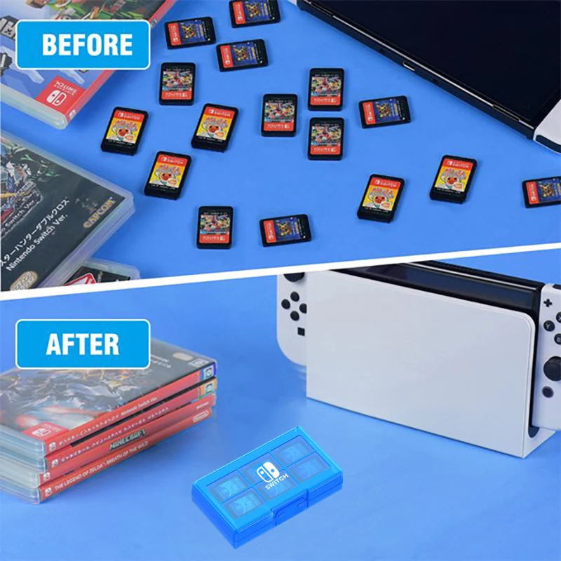 24 В 1 переключатель картриджа чехол переключатель игровой держатель карт ударопрочный жесткий корпус для Nintendo Switch Lite OLED Защитный Контейнер ...