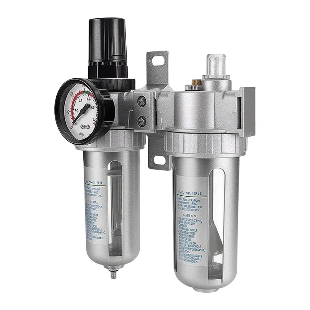 3 in 1 Air Regulator Lubricator SFC200 SFC300 SFC400 for Compressor Treatment 1/4 3/8 1/2 Inch Ports 3 in 1 Air