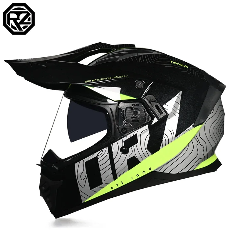 ORZ Off-Road Motorcycle Helmet with Sunshield Moto-Cross Motocross Helmet Racing Moto DOT cascos view 3