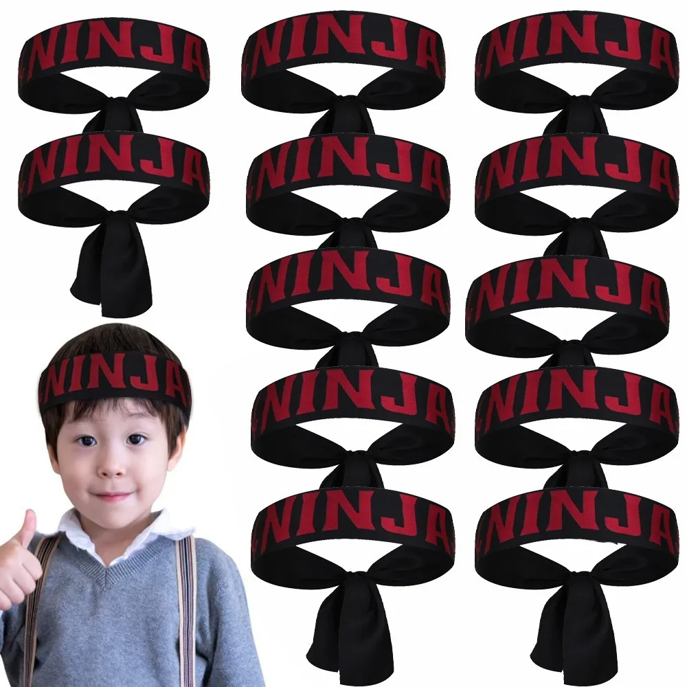 Ninja Karate Children's Warrior Headband Breathable Hygroscopic Ninja Karate Headband Multi-purpose Scarf Headband