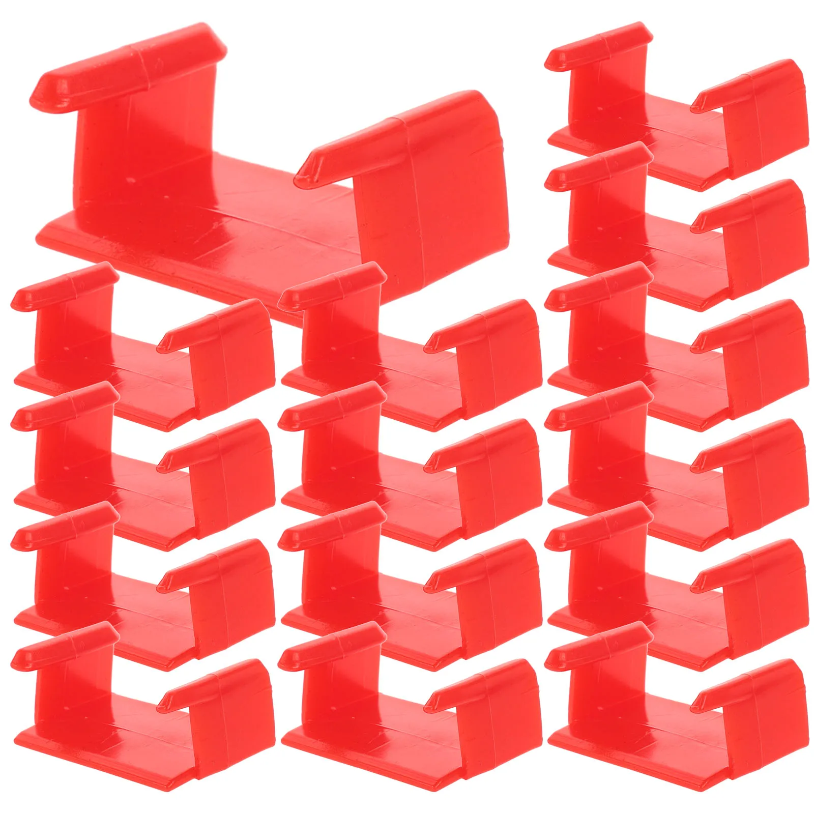 

20pcs Train Track Securing Clips Plastic Fasteners For Railway Locking Connectors Compatible With Train Sets Easy