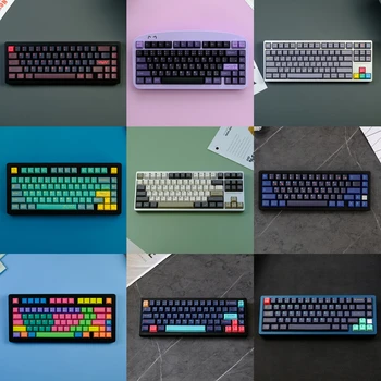 129 Key Clone GMK Baltic Olive 8001 Metropolis Keycaps PBT Keycaps Dye Sublimation Cherry Profile For MX switch Keyboard Keycaps