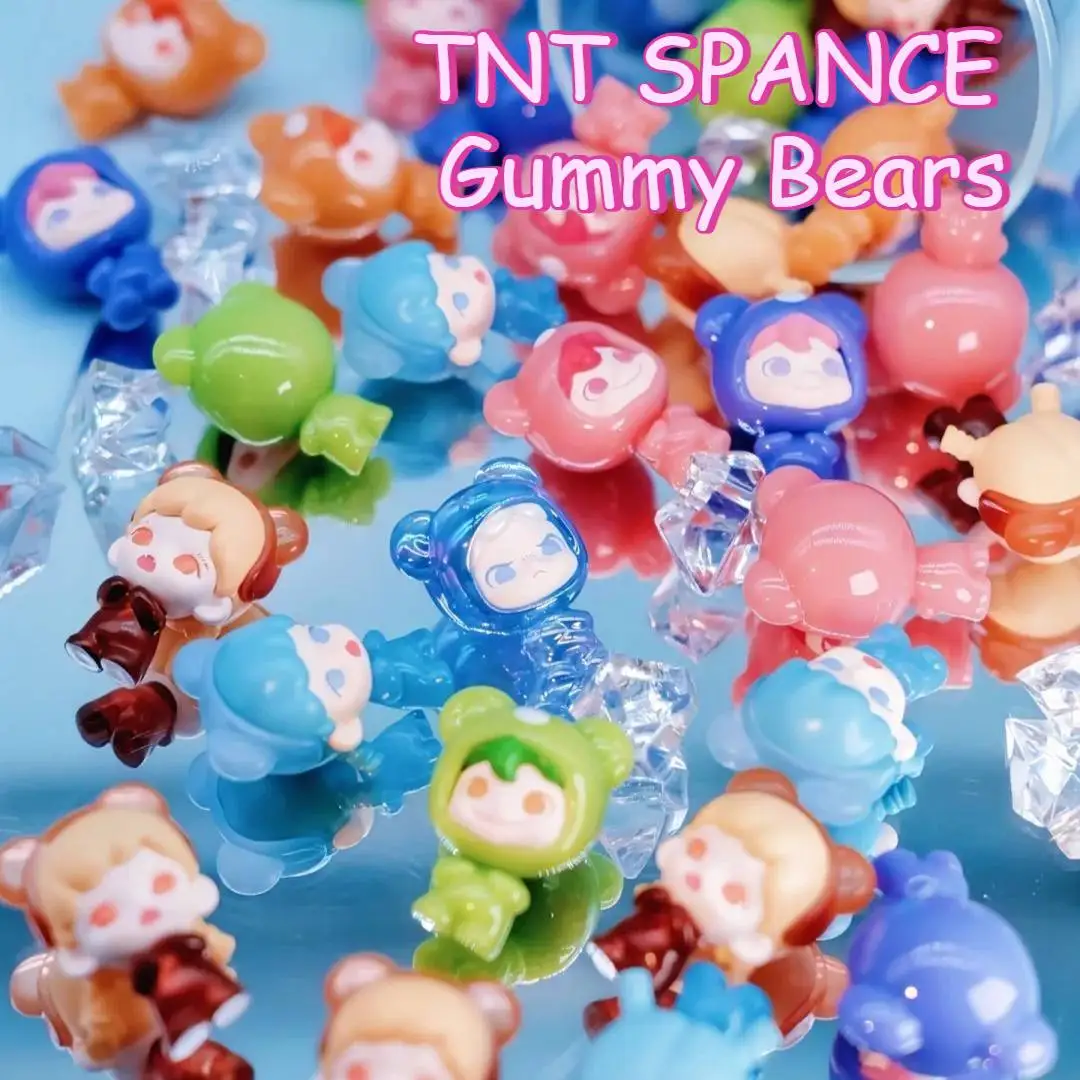 

TNT SPANCE Gummy Bears Series Mini Bean слепая коробка игрушка Mystery Box модель милые настольные украшения коллекционные подарки-сюрпризы