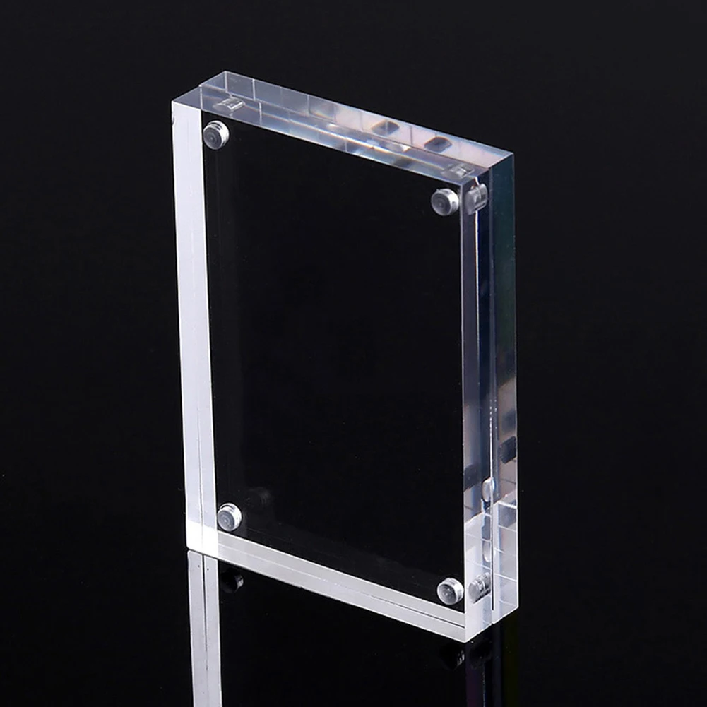 Transparent Photo Frame Acrylic Magnetic Display Frame Poster Display Stand Thickness 3+3mm Home Festival Wedding Decoration