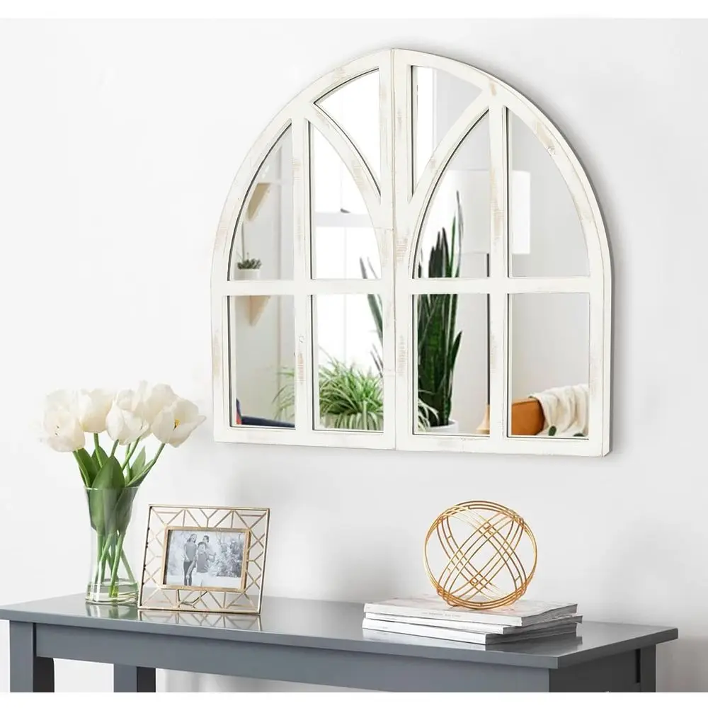 

Mirror, Arch Window Wall Decor for Kitchen, Bedroom, Living Room - Set of 2