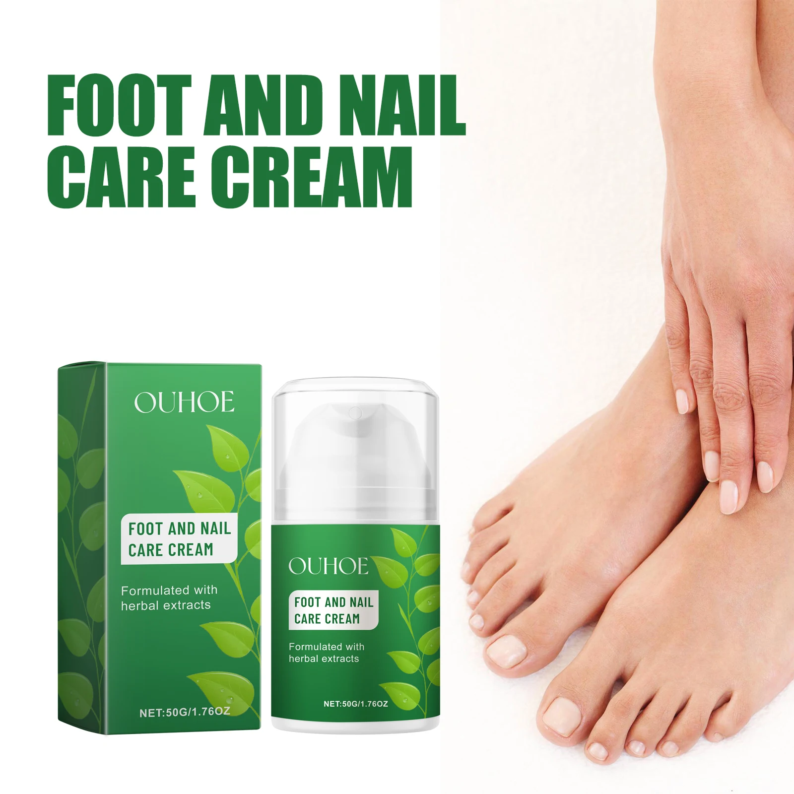 Nail Cuticle Care Cream - Moisturizing Treatment For Dry Cracked Feet Brittle Nails With Glycerin Mineral Oil Strengthens Nails
