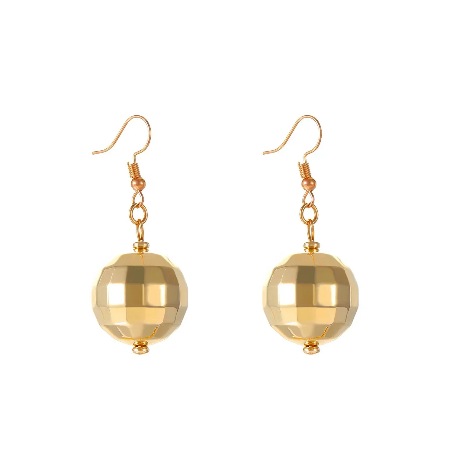Exquisite Retro Disco Ball Pendant Earrings for Parties