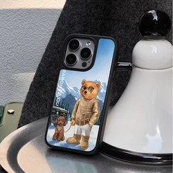 BARON FILOU bear phone case for iphone 16 15 14 13 12 11 pro max plus cover cute pet dog funda sport Skiing cases carcasa