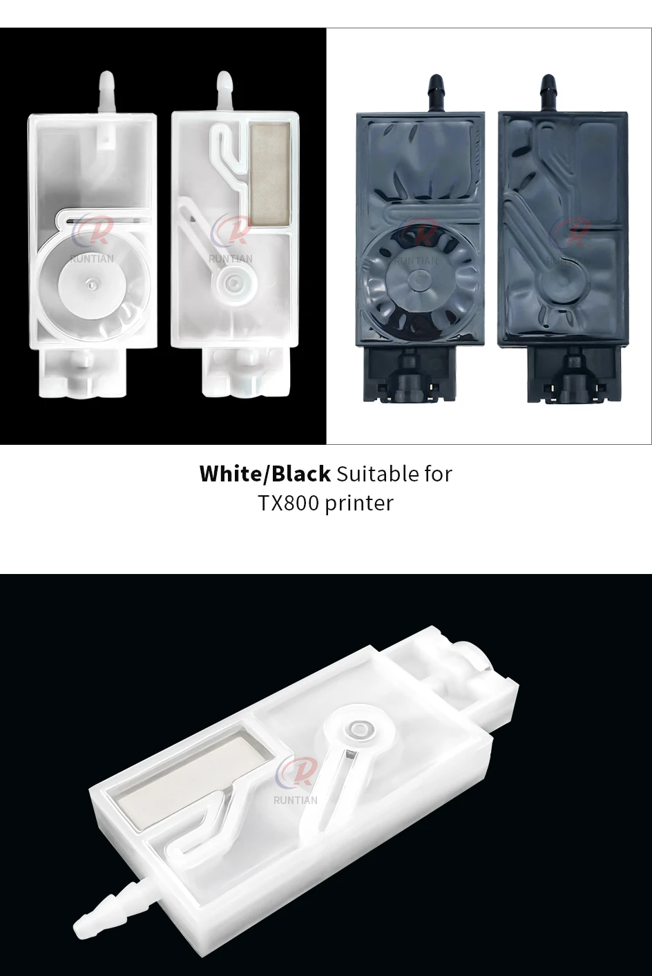 10 Stück UV Eco-Solvent Druckertinten-Dämpfer für TX800 XP600 4720 I3200 Epson Druckkopf Mimaki JV33 Galaxy Skycolor X-Roland – Detail 4