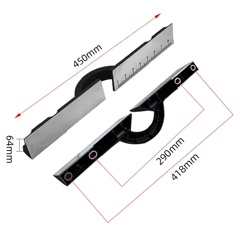 450mm Aluminum Cast Iron Fence Baffle Thickened Replacement Part For 255 Aluminum Cutting Machine Saw Tool Accessories