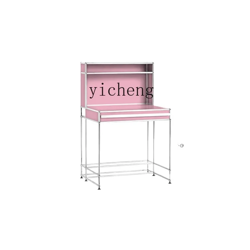 

Tqh Modern & Minimalism Bedroom Stainless Steel Dressing Table Makeup Cabinet Makeup Cabinet Master Bedroom Makeup Table