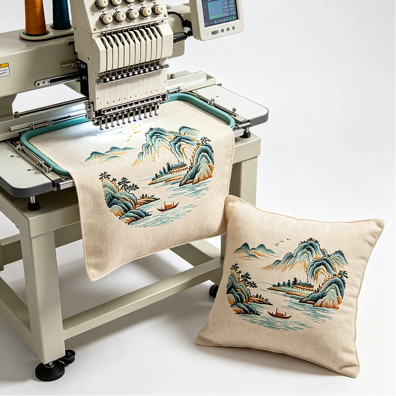 Automatic Multi Needle Embroidery Machine Computerized for Professional Logo Jacket Shirt Cap Embroidery Production