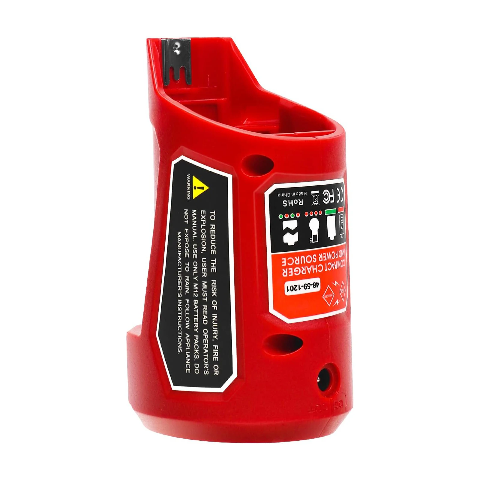 M12 Battery Adapter for Milwaukee with USB Port Power Tool Compatible with 12V Li-ion Battery