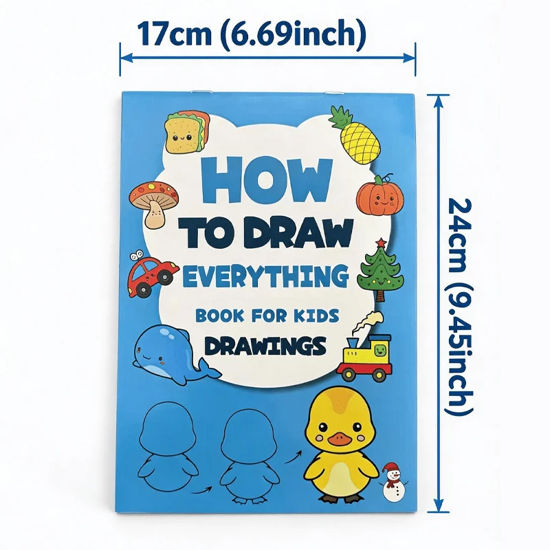 Step Drawing Drawing Drawing Book, Learn How To Draw, Children's Drawing Steps Coloring Drawing, 32 Page Coloring Book