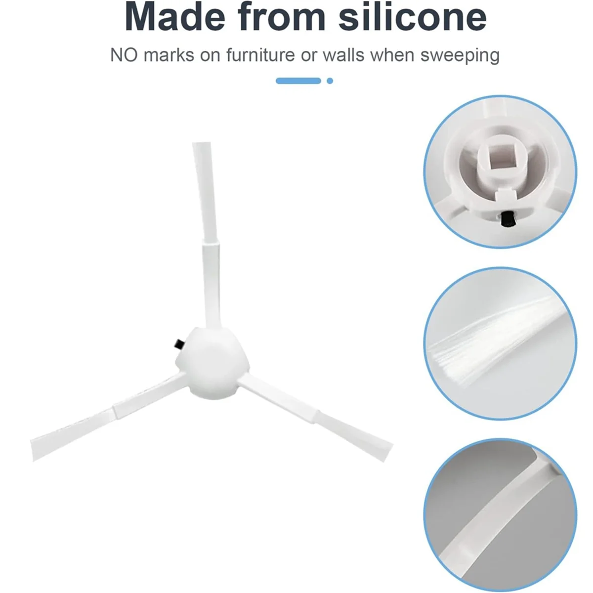 Боковая щетка FZFZ для X20+/X10+ для L10s Ultra, L10 Ultra, L10 Prime, L10s Pro Gen 2, S10, S10 Pro, S20, S20 Pro