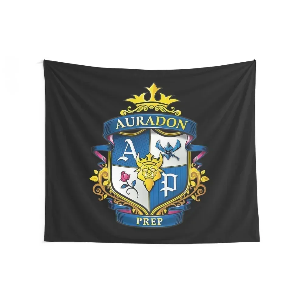 Descendants Auradon Prep Crest T-Shirt Tapestry Things To The Room Aesthetic Room Decoration Room Decor Aesthetic Tapestry