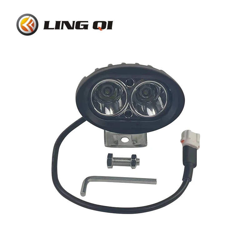 LINGQI RACING-faro LED Universal para motocicleta, superbrillante Lámpara de trabajo de 12V para 20W y Dirt Bike, ATV y motocross