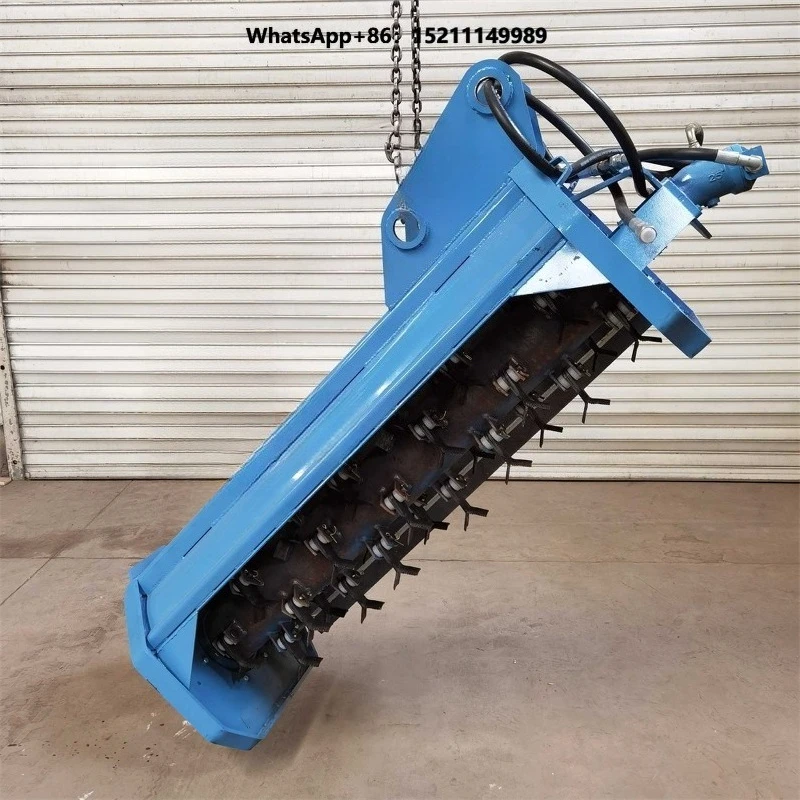 Excavator Hydraulic Rotary Mower for Hillside Weeding, Roadside Green Belt and Shrub Clearing Work