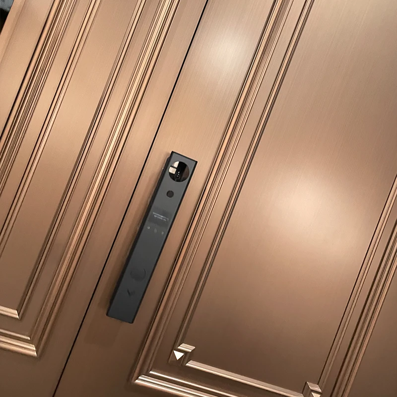 ประตูหน้าบ้านแบบใหม่ ดีไซน์โรงงาน  ประตูเหล็กกันขโมย สำหรับบ้าน