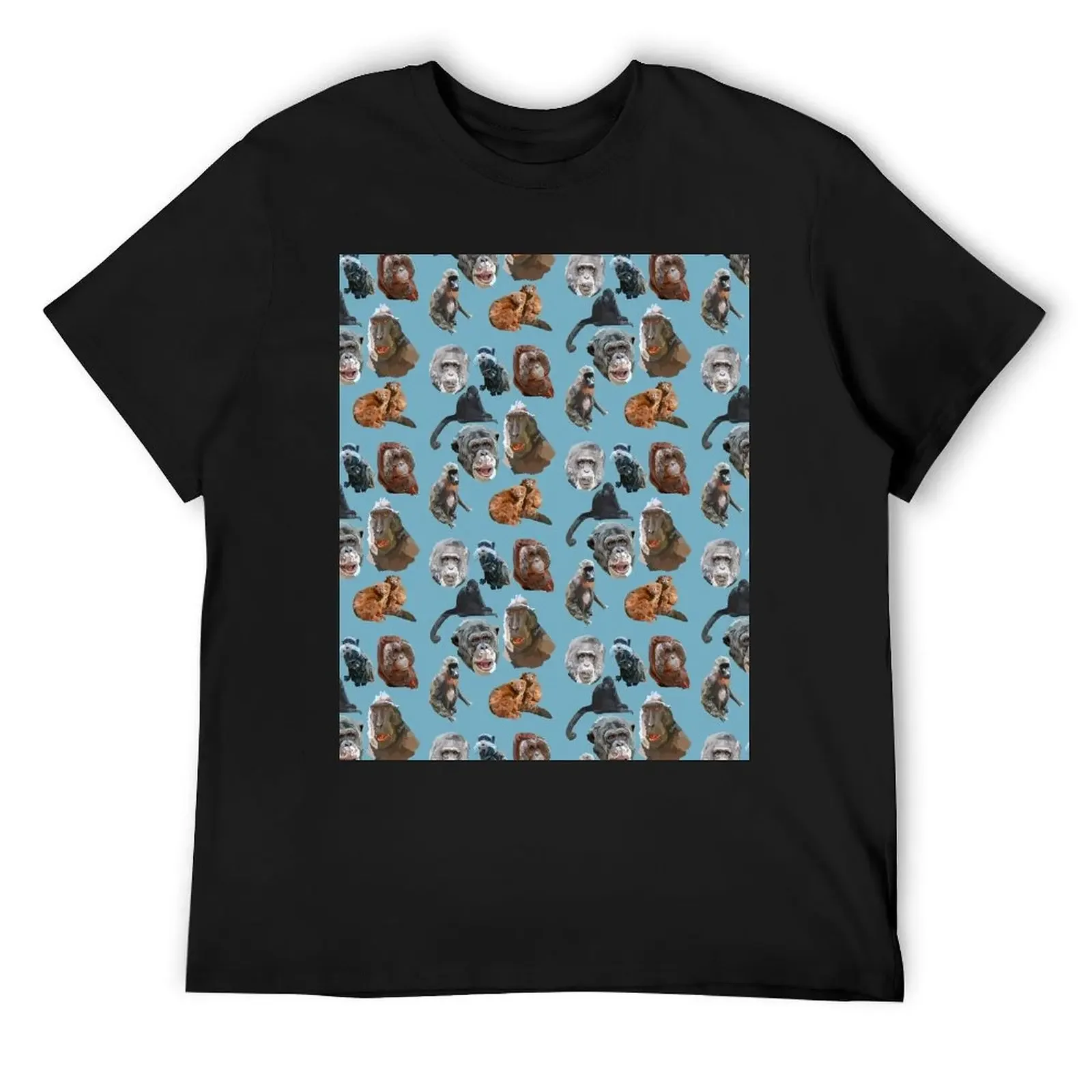 Mixed primate T-Shirt oversized graphic tee man t shirt summer tops mens tall t shirts