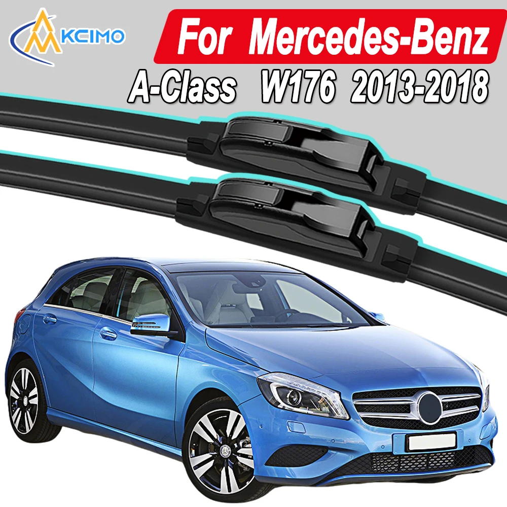 

Silicone Car Wiper Blades for Mercedes-Benz A-Class W176 2013-2018- All Weather Silent Wiper Blades, Quick Release Clip