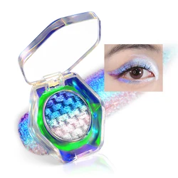 CHARMACY Rainbow Duochrome Eyeshadow New 5 Colors Shimmer Multichrome Long-lasting Eye Shadow Cosmetic Makeup for Women