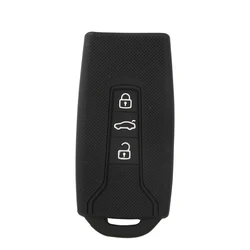 jingyuqin 3 Button Silicone Key Fob Cover Case For Volkswagen Vw Touareg 2020 2019 2018 Car Key Bag/case Wallet Holder Key