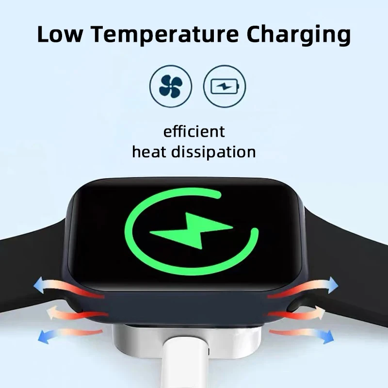 Portable Wireless Watch Charger Type C Lightning Two interfaces For Apple Watch S10 9 8 7 6 5 4 3 2 SE Ultra Series Fast Charger