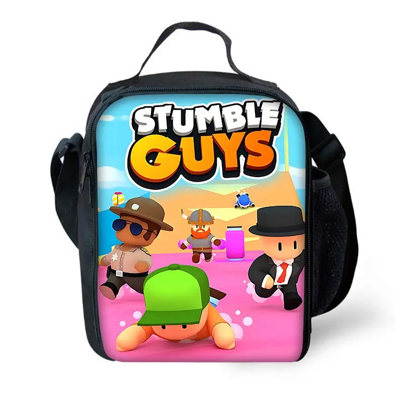 Stumbles Guyss Child Insulated Large Capacity Bag for Boy and Girl Student Outdoor Picnic Resuable Thermal Cooler Lunch Box