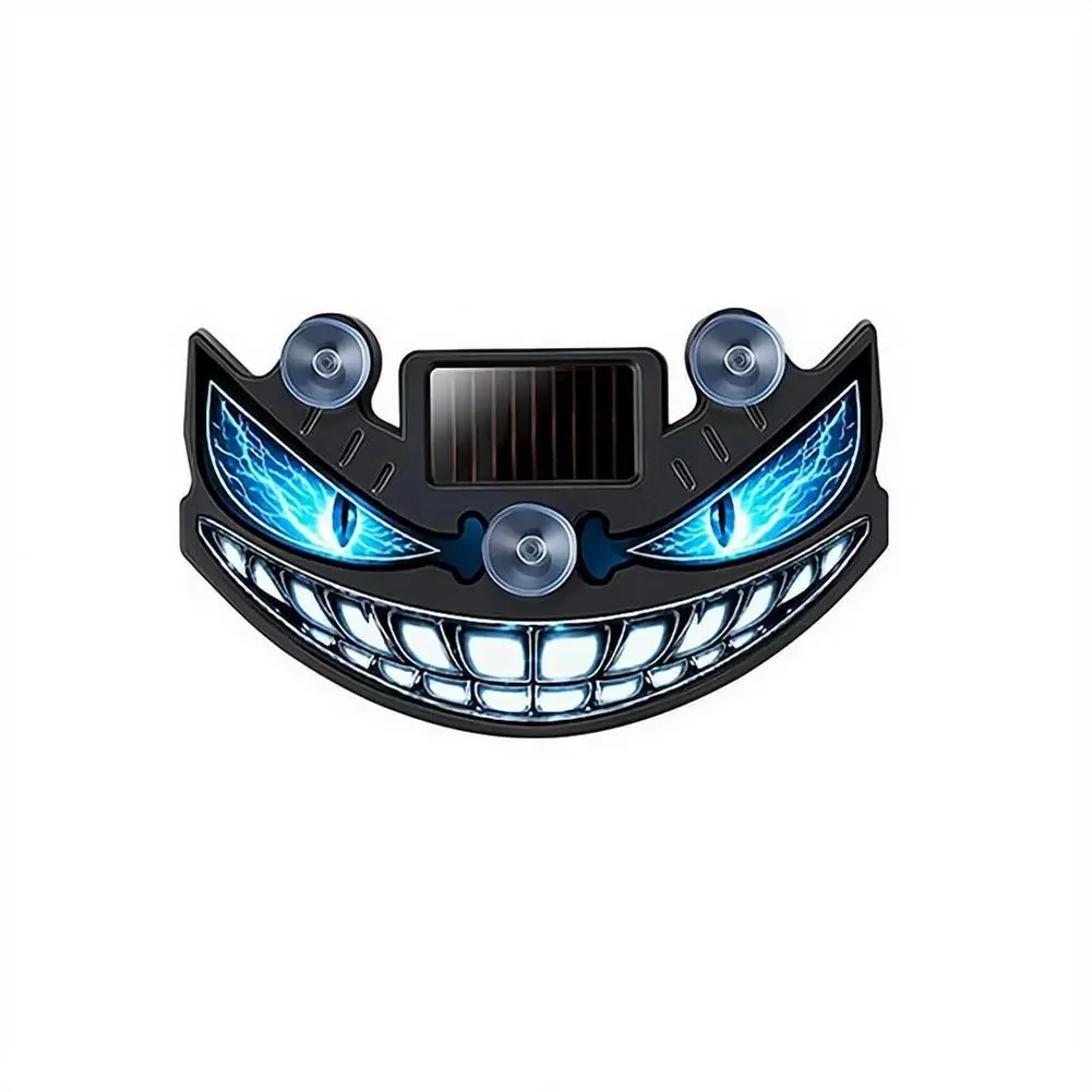 Solarbetriebenes Teufelsauge Auto-LED-Ambientelicht Coole Teufelsgesicht-Atmungslampe Heckscheiben-Warnblitzlicht Dekoration – Detail 6