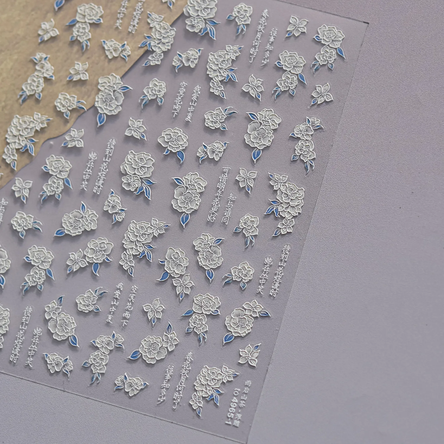 Línea dorada Camelia estilo chino flor salvaje Margarita Rosa girasol flor de melocotón lirio peonía diamantes de imitación pegatinas para decoración de uñas calcomanías