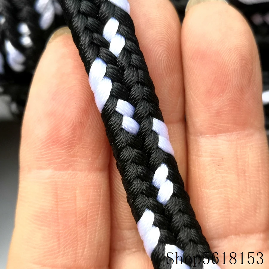 200-500cm black and whiter wide sword binding rope Rope For Japanese Katana sword wakizashi tanto