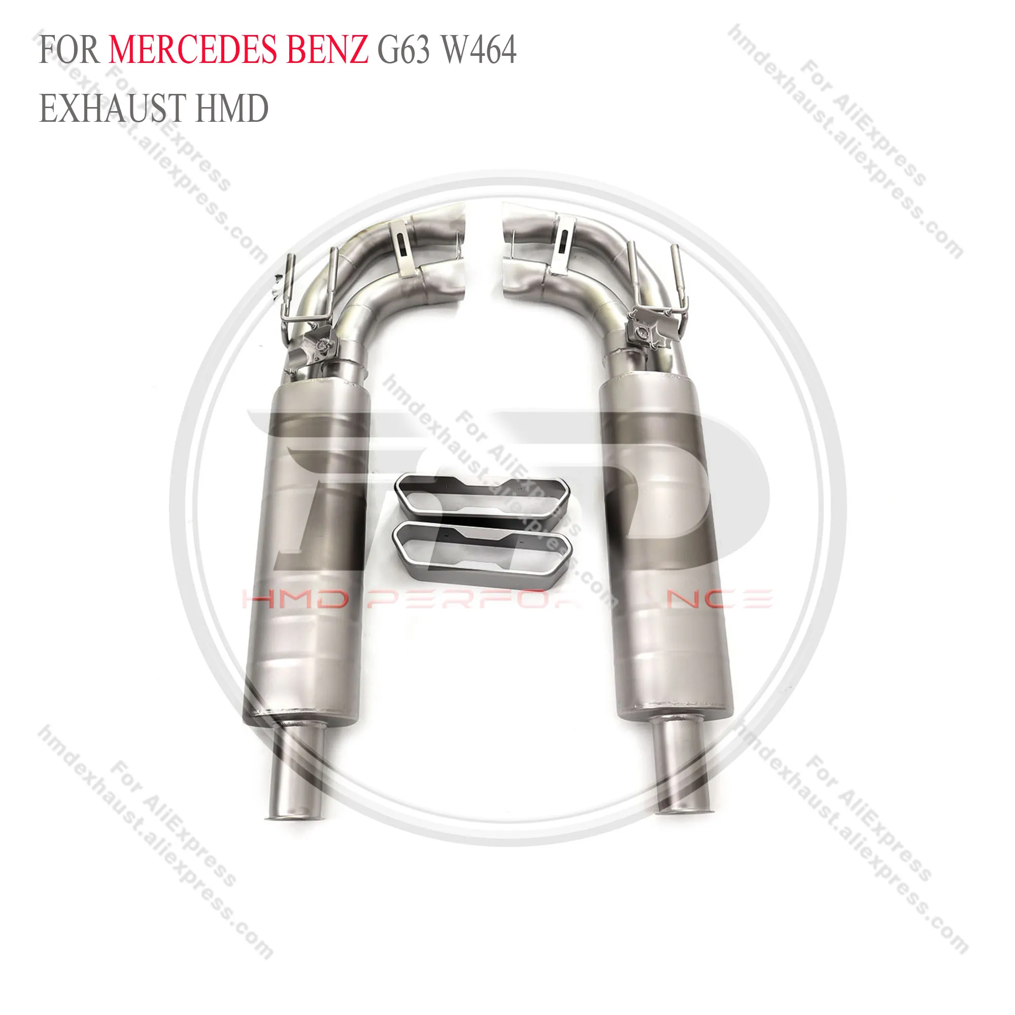 

HMD Stainless Steel sandblasting Exhaust System Performance Catback For Mercedes Benz G63 W464 with valve