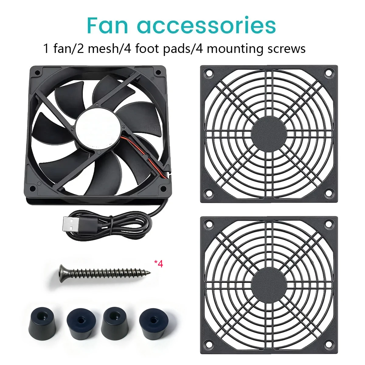 Home Router Cooling Fan Bracket Ultra Quiet 12cm USB Fan Cooling Switch Base Support Bracket Light Cat image 5