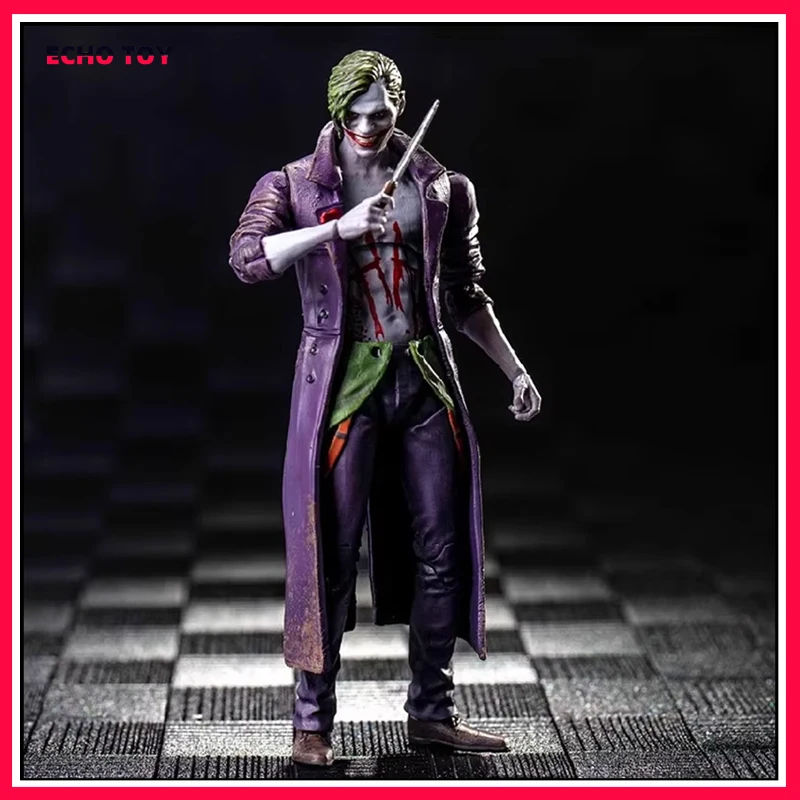 Genuine Hiya Injustice League 2 Joker Figurine 1:18 Super Mobile 3.75-Inch Doll Toy Model Room Decoration Collection Kid Gifts