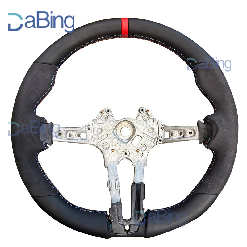 

Полукожа алькантары для BMW F10 F30 3/5 серии, 3-цветная строчка, основание рулевого колеса в сборе