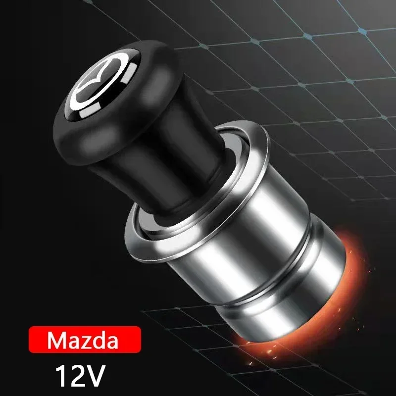 

12V Portable Car Cigarette Heating Lighter for Mazda 3 6 Atenza RX8 RX7 MX3 Axela MX5 CX9 CX5 CX7 323 626 Decoration