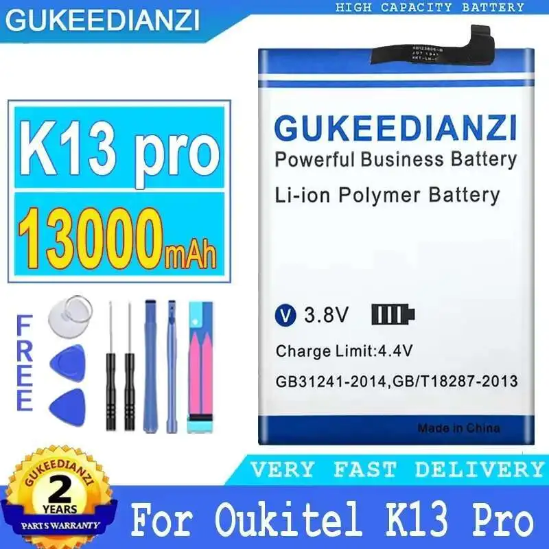 

Для Oukitel K13 Pro K13pro аккумулятор для мобильного телефона с быстрой зарядкой 13000 мАч