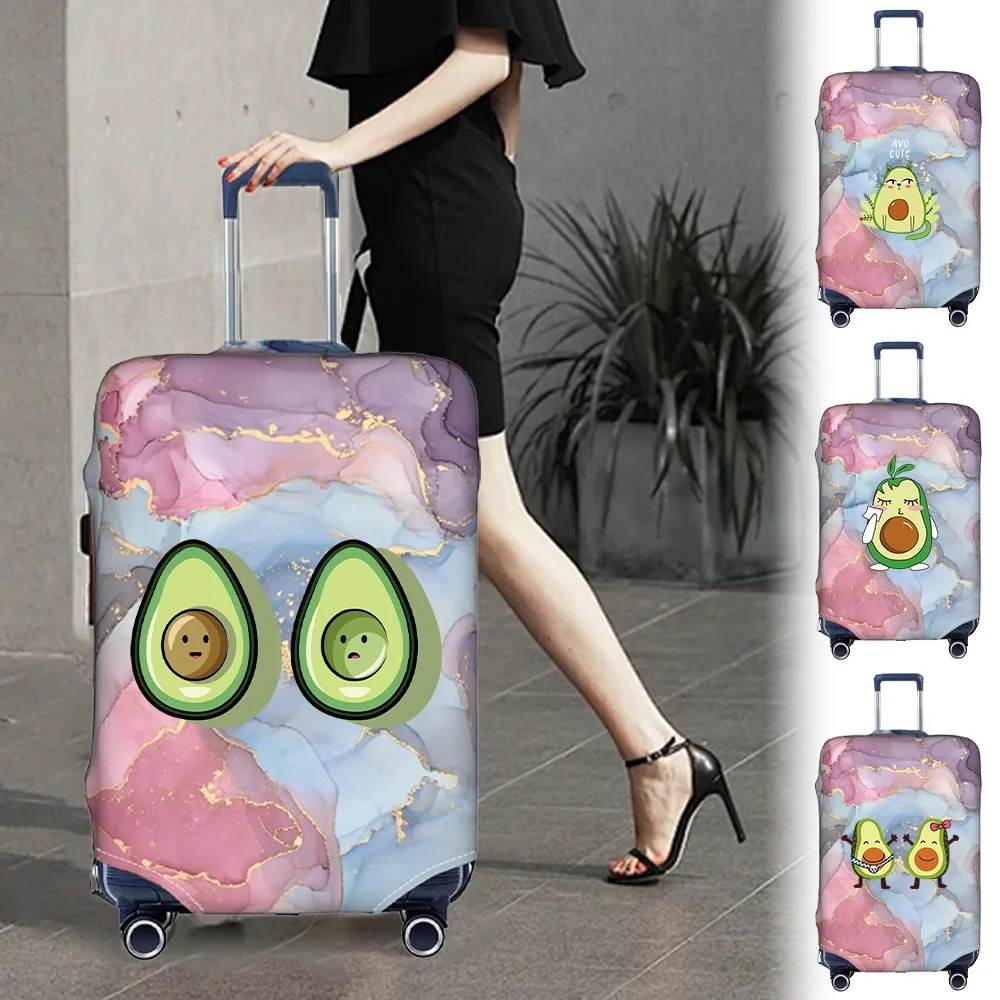 

Avocado Pattern Travel Storage Bag Fashion Joker Simple Elastic Trunk Lid 18-32 Inch Luggage Case Protective Case.