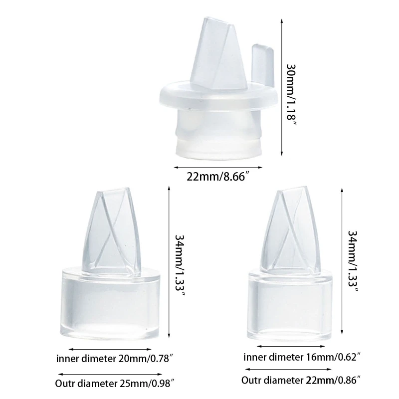 Duckbill Valve Internal Suction Mouth Breast Pump Food Grade Silicone For Manual Electric Breast Pump Accessories P31B