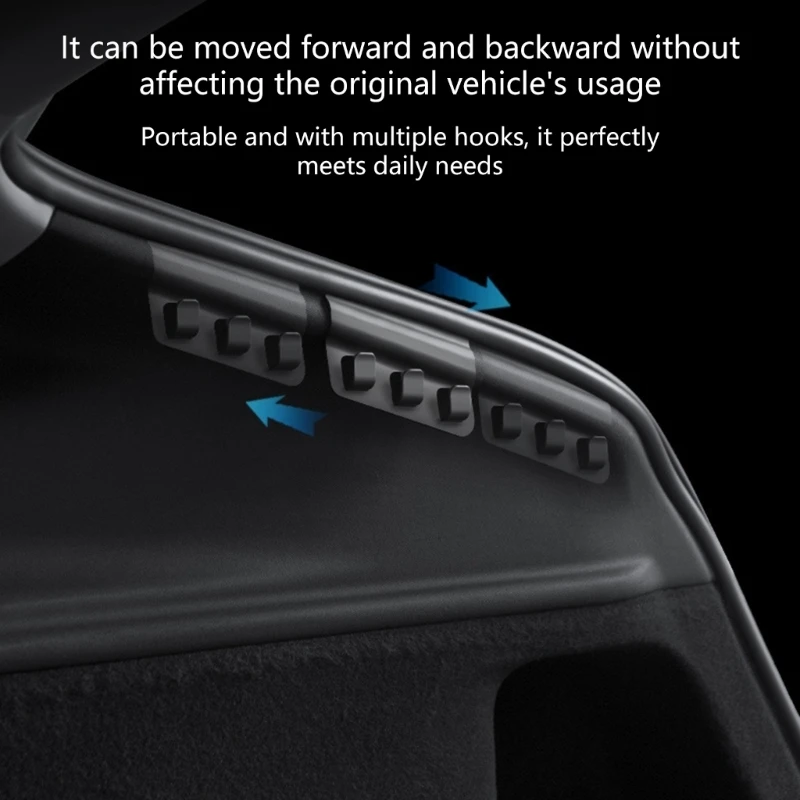  Adjustable Trunk Hooks Suitable for Car Storage Organization Space Saving Multifunctional Tool Less Installation 2 Pack