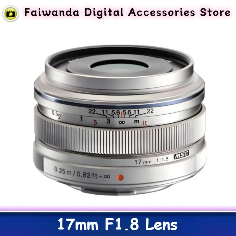 

95% новый оригинальный объектив M.ZUIKO DIGITAL 17mm F1.8 для камер Olympus EPL8, EP3, EP7, E-M10 Mark IV, OM-D PEN с креплением M4/3.