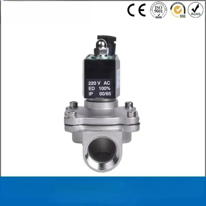 2/2 way 1/2 inch air water based AC 110V stainless steel material control solenoid valve