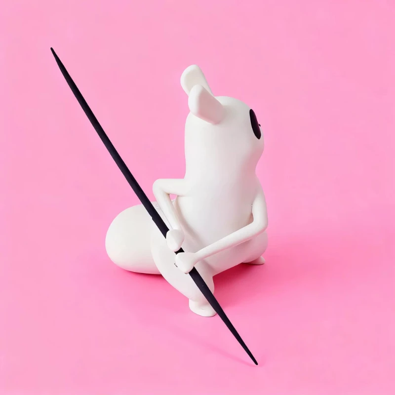 3D Printing Rain World Slug Cat Toy Finished Model High Value Kitten Model Desktop Decoration Gift
