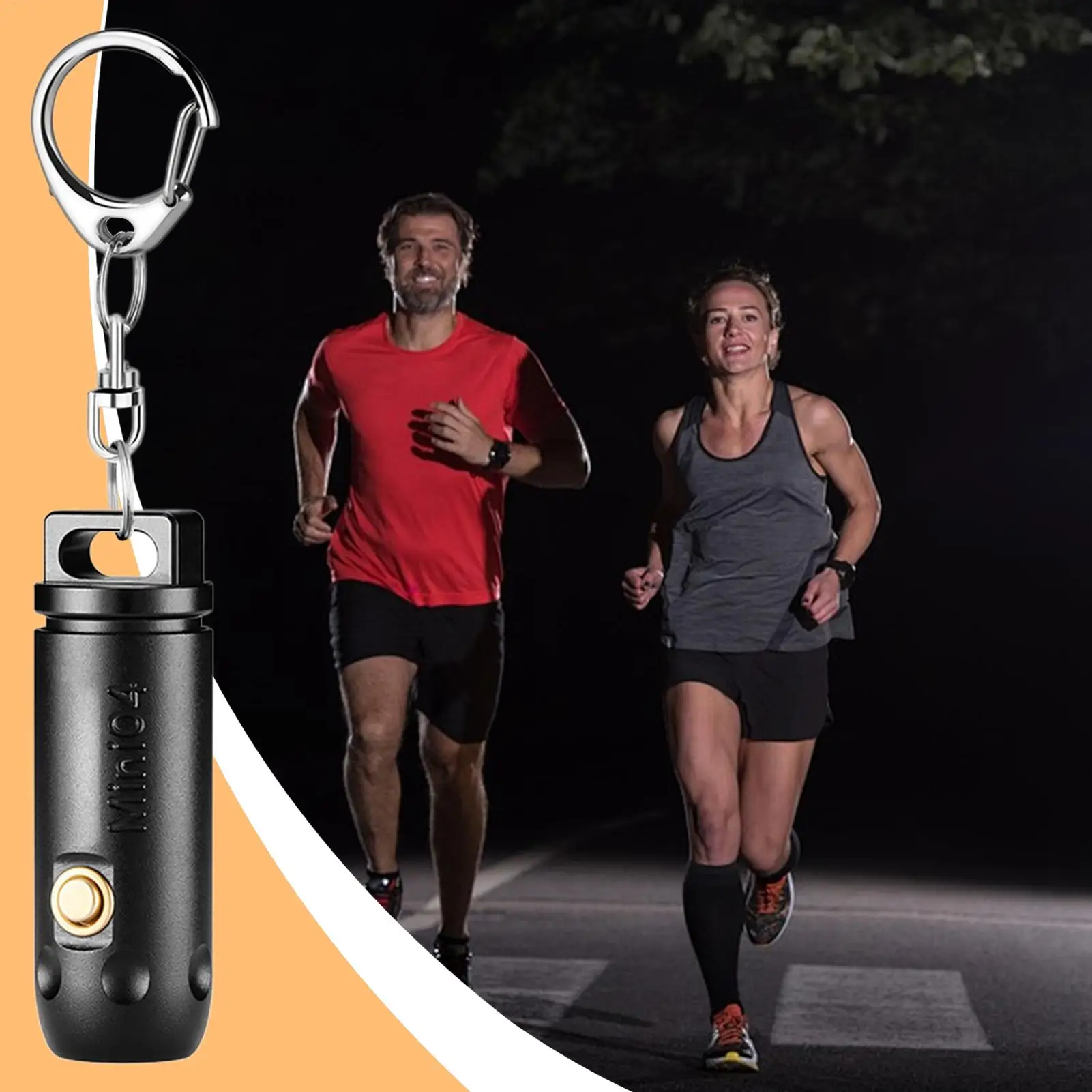 Compact Flashlight Hiking Torch With Hat Clip 4-Mode Small Bright Waterproof Flashlight For Running Camping Repairing Cycling