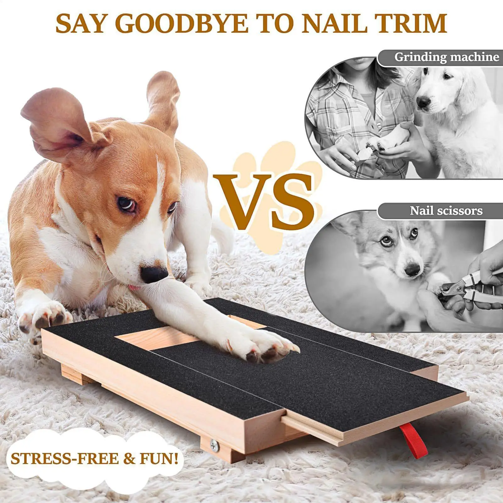 

Деревянная выдвижная подушка для царапин для собак, без мусора, доска для ремонта собачьей лапы, наждачная бумага для домашних животных, доска для защиты мебели