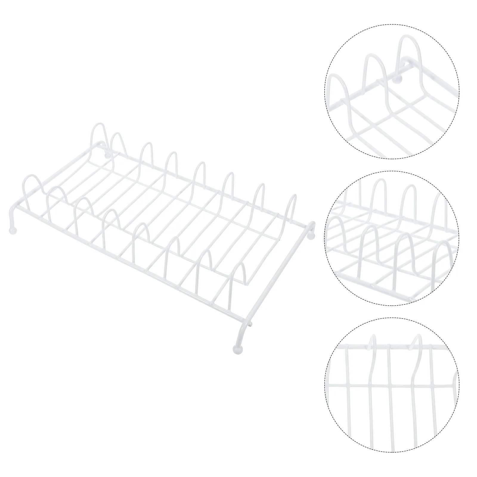 

Dish Drainer Kitchen Tableware Drying Rack Organizer Iron Dipping Draining Plate Holder Utensils